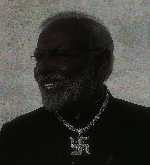 Edited political portrait.